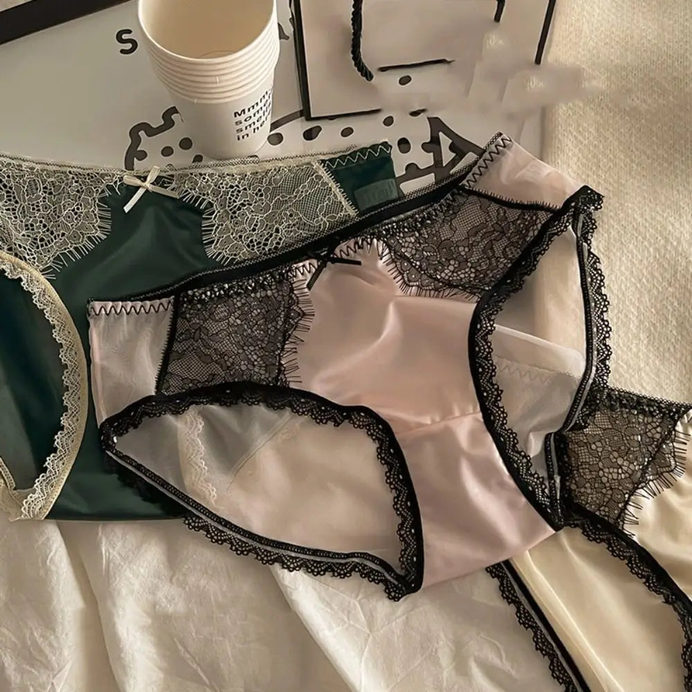 Culotte Femme Dentelle Sexy Sans Coutures - Entrejambe Coton - Nos Petits KIFF