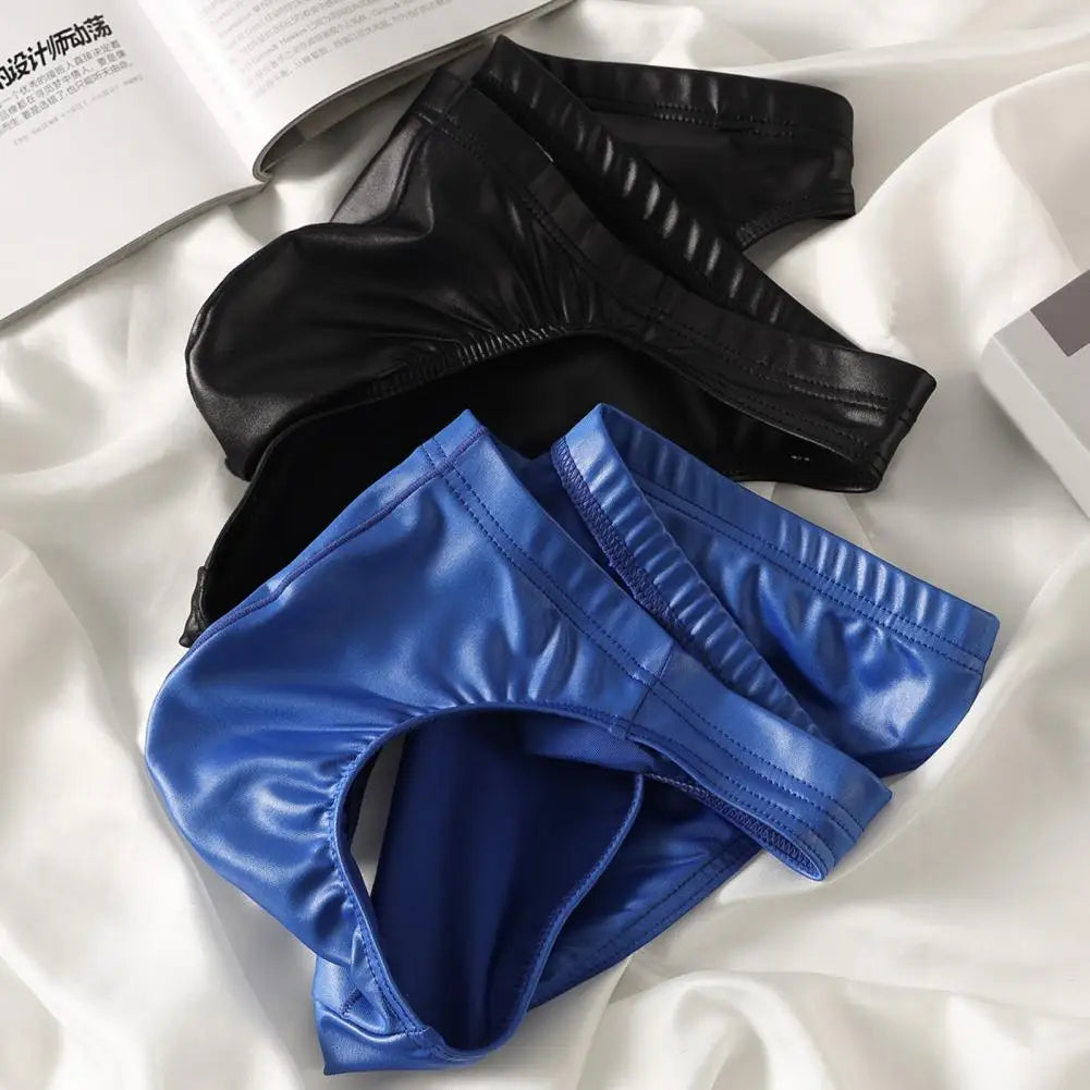 Slip Homme Glossy Soyeux - Ceinture Élastique Haute M-XXL - Nos Petits KIFF