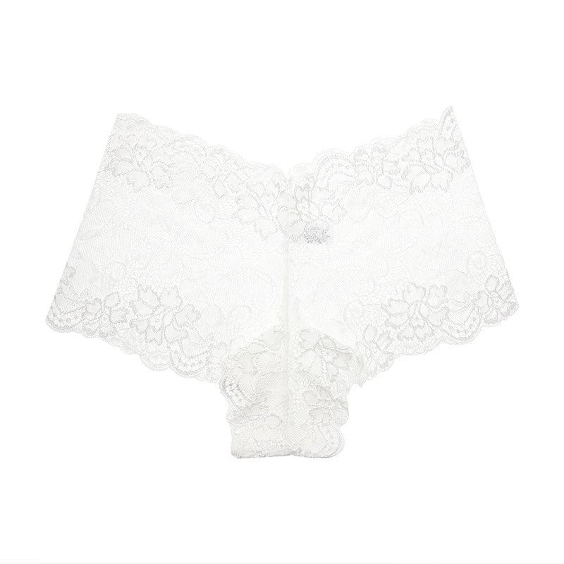 BZEL 3PCS/Set Women's Panties Floral Lace Women's Boxers Sexy Lingerie Femme Hollow Out Charming Boyshorts Fashion Cozy Underpants