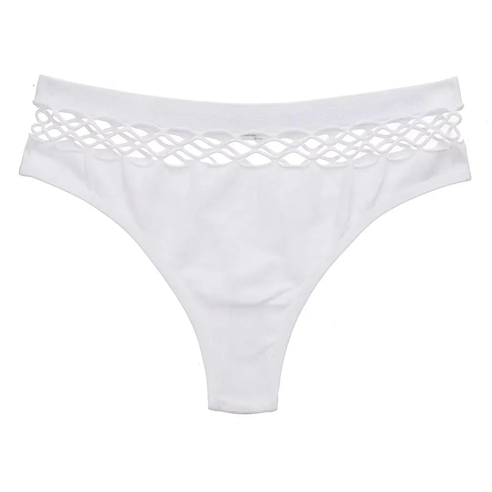 Women's Lingerie Sexy G-string Thongs Cotton Women's Panties Hollow Out Briefs Plus Size S-XXL Underwear Thongs