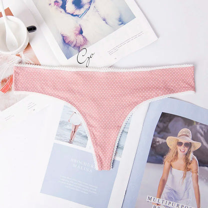 Tanga femme volants — G-string sans coutures taille basse sexy
