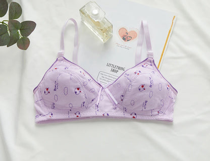 Soutien-gorge sport femme sans armature — 2 rangées de boutons couleur unie