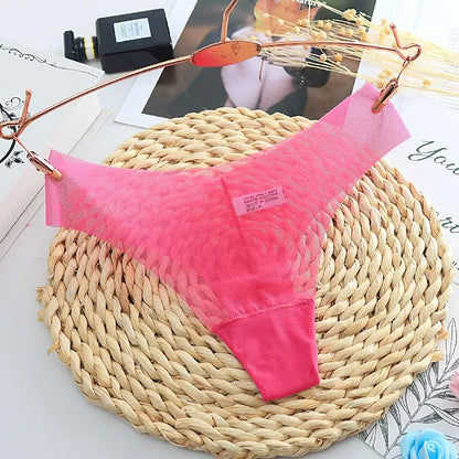 G-string femme ultra-fin transparent — Sans coutures taille basse taille unique