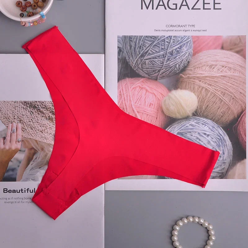 Tanga femme volants invisible — G-string sans coutures sexy lingerie