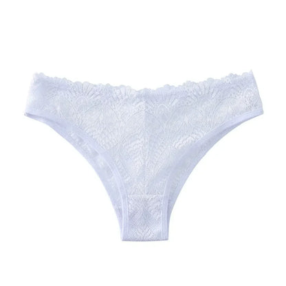 Culotte femme dentelle brodée — Taille basse ajourée