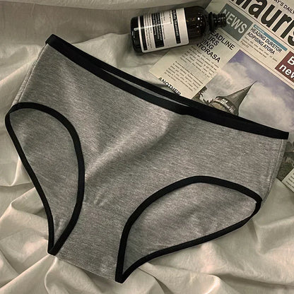 Culotte femme coton style japonais — Taille mi-haute sans coutures respirante