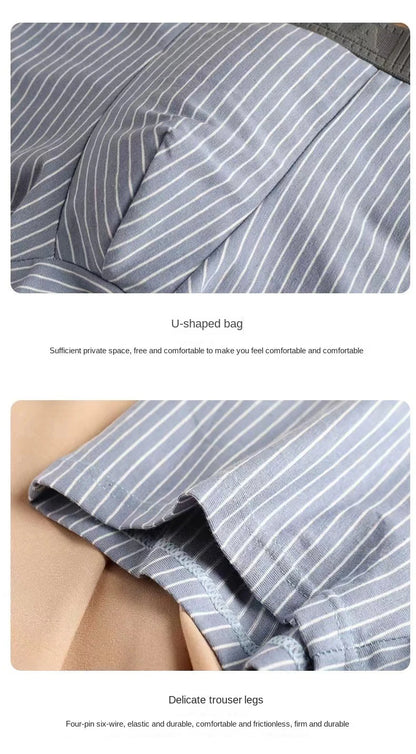 Boxer Coton Rayé U-Convex Plus Size - L à 6XL - Nos Petits KIFF