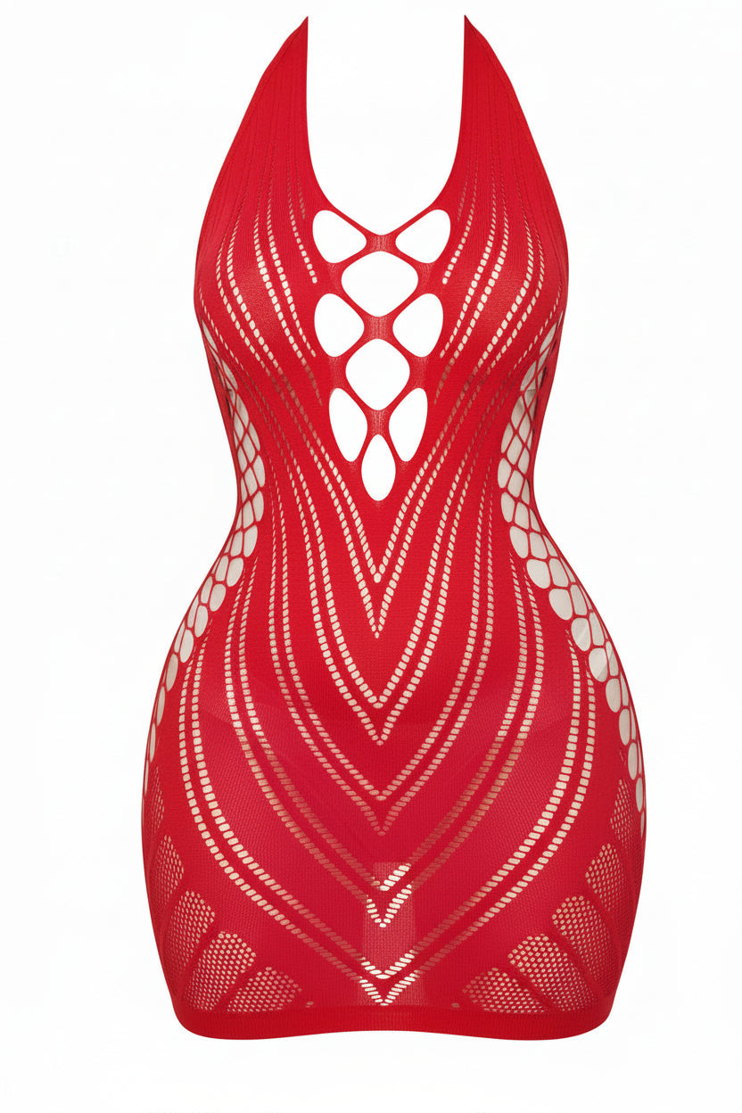 Robe lingerie femme — Transparente & moulante sans bretelles