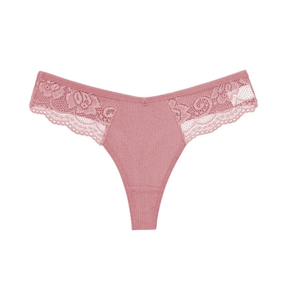 Culotte G-String Coton Dentelle - Taille Basse S-XL - Nos Petits KIFF