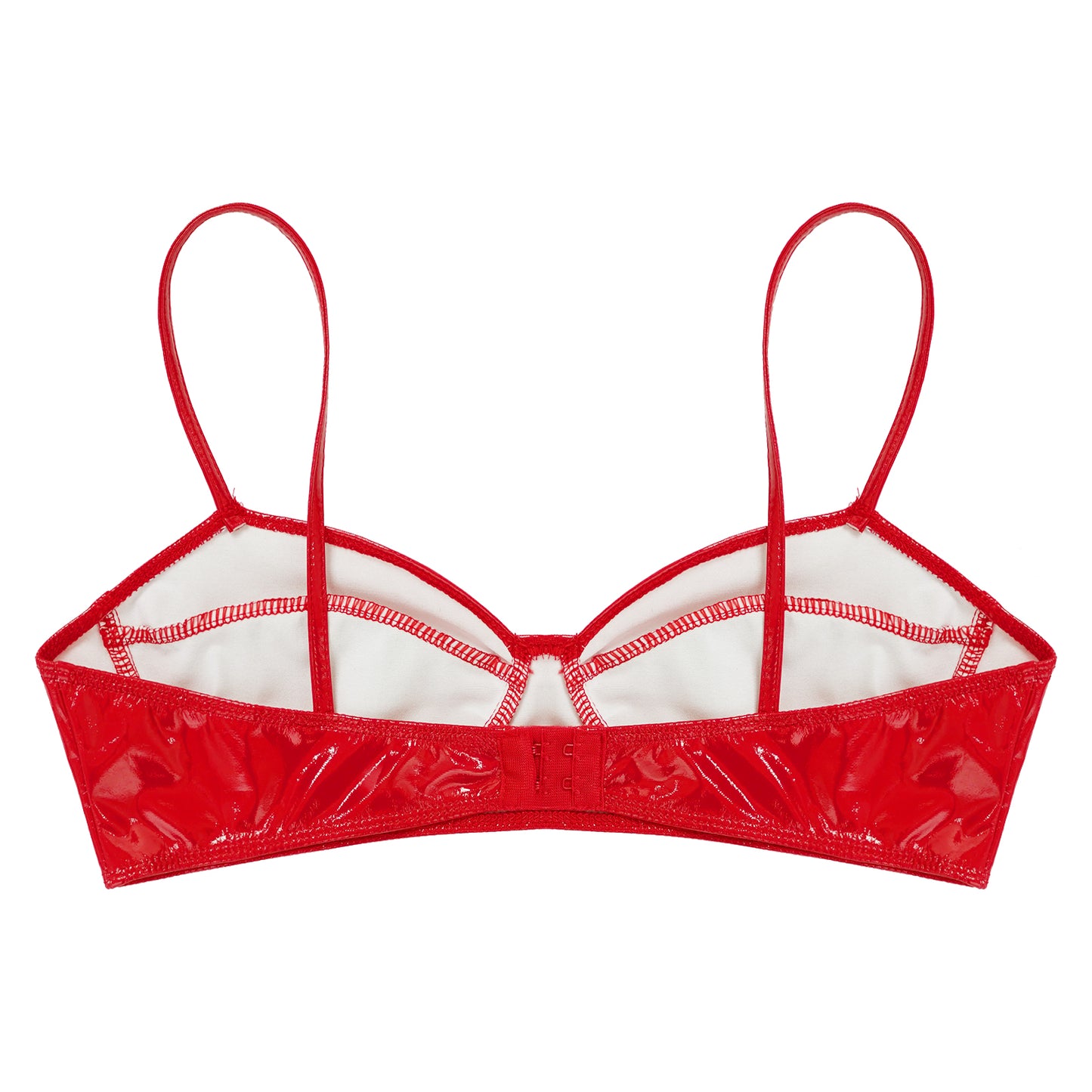 Brassiere Wet Look Cuir Vegan - Sans Armature S-XXL - Nos Petits KIFF