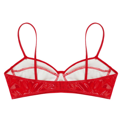 Brassiere Wet Look Cuir Vegan - Sans Armature S-XXL - Nos Petits KIFF