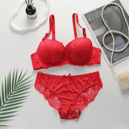 Bra and Panty Set Women's Lace Underwear Sexy Lingerie Set Women's Sexy Hot Lingerie Sets for Women Sexy Female Girl