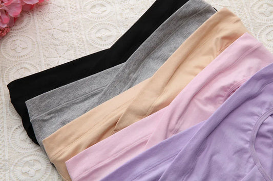 Culotte de maternité femme enceinte — Coton doux taille basse respirante toutes saisons