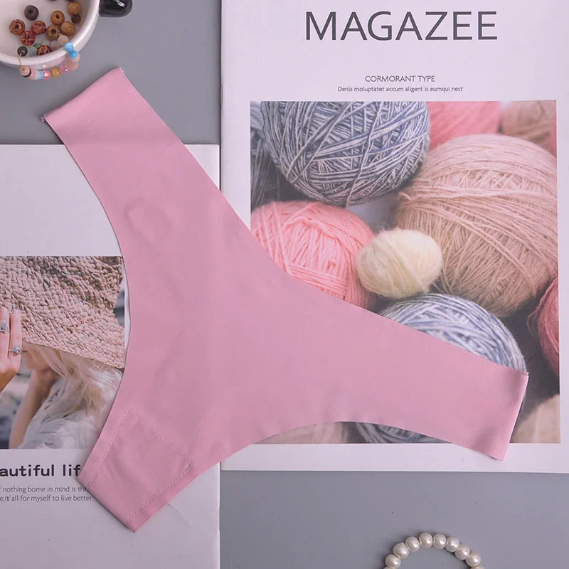 Tanga femme volants invisible — G-string sans coutures sexy lingerie