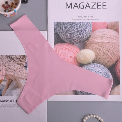 Tanga femme volants invisible — G-string sans coutures sexy lingerie