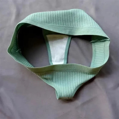 Tanga G-string femme coton — Taille basse respirant couleur unie