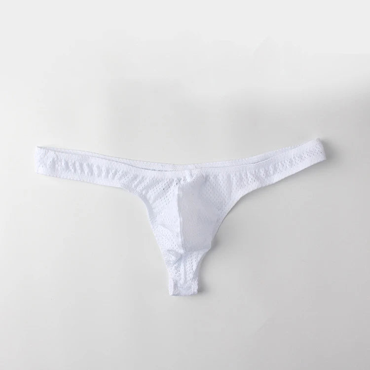 String homme G-string taille basse — Poche U respirant couleur unie sexy