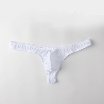 String homme G-string taille basse — Poche U respirant couleur unie sexy