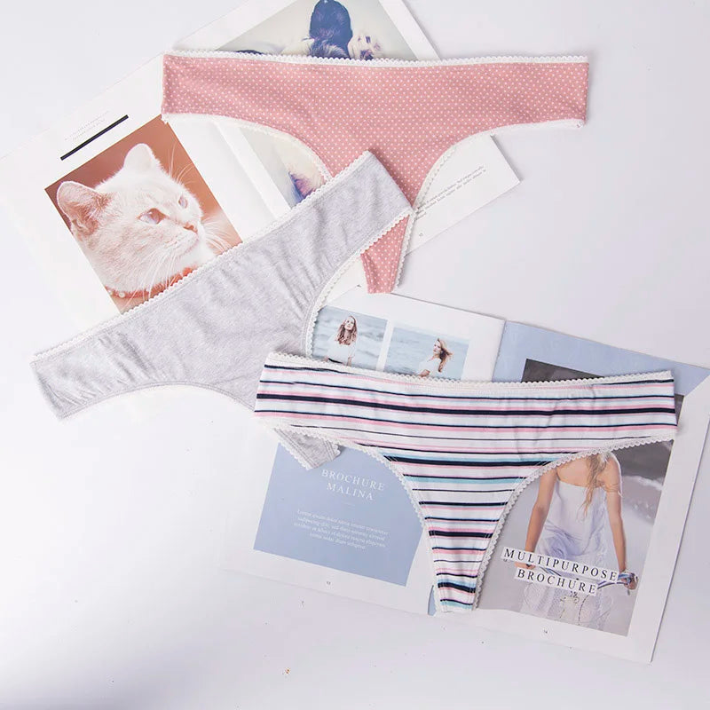 Tanga femme volants — G-string sans coutures taille basse sexy