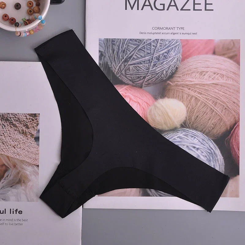Tanga femme volants invisible — G-string sans coutures sexy lingerie