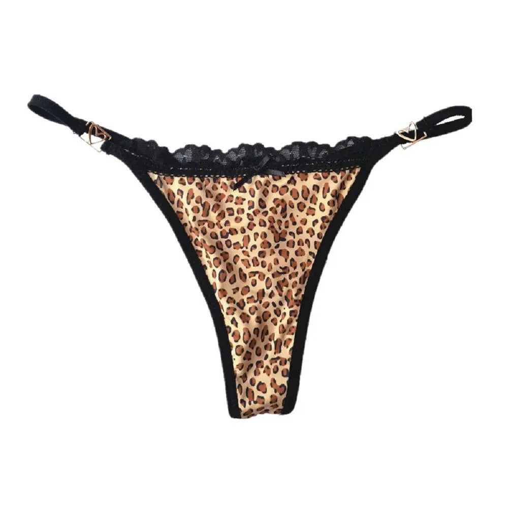 G-string léopard T-back taille basse — S-XL