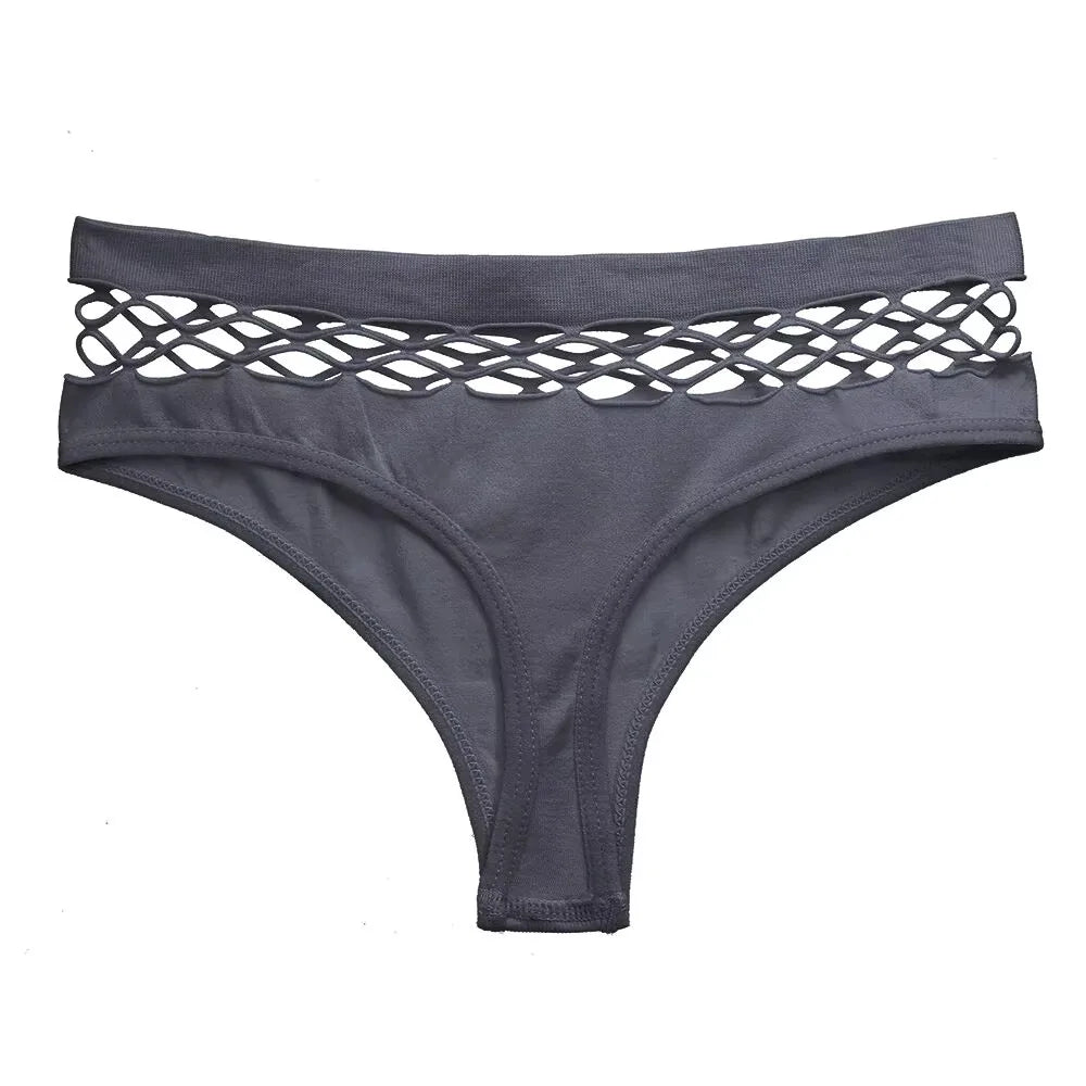 Women's Lingerie Sexy G-string Thongs Cotton Women's Panties Hollow Out Briefs Plus Size S-XXL Underwear Thongs