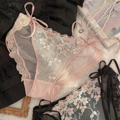 Culotte Florale Transparente Taille Basse - Taille Unique - Nos Petits KIFF
