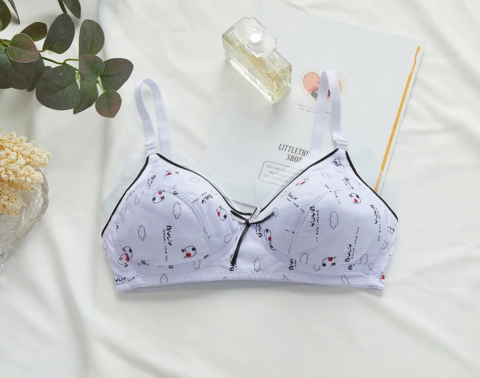Soutien-gorge sport femme sans armature — 2 rangées de boutons couleur unie
