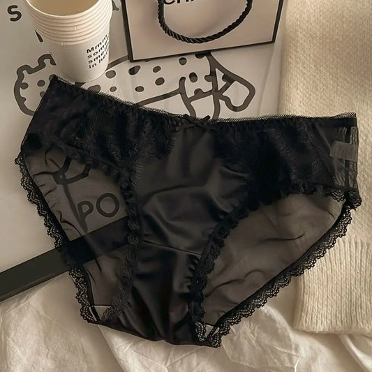 Culotte Femme Dentelle Sexy Sans Coutures - Entrejambe Coton - Nos Petits KIFF