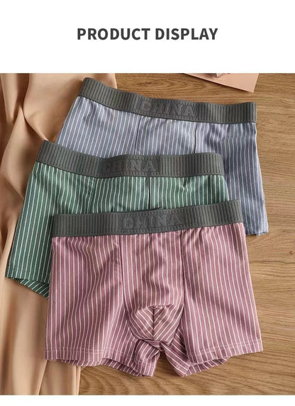 Boxer Coton Rayé U-Convex Plus Size - L à 6XL - Nos Petits KIFF