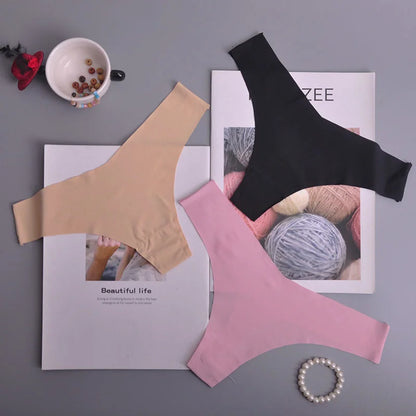 Tanga femme volants invisible — G-string sans coutures sexy lingerie