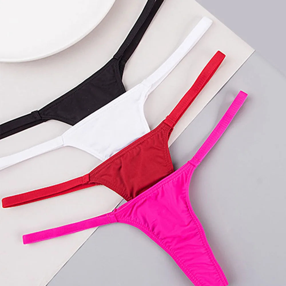 Tanga soie de lait — Coton taille basse stretch