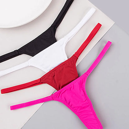 Tanga soie de lait — Coton taille basse stretch
