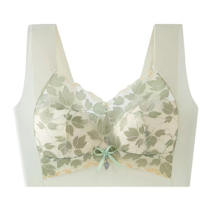 Brassière femme sans armatures dentelle — Push-up grande taille respirante