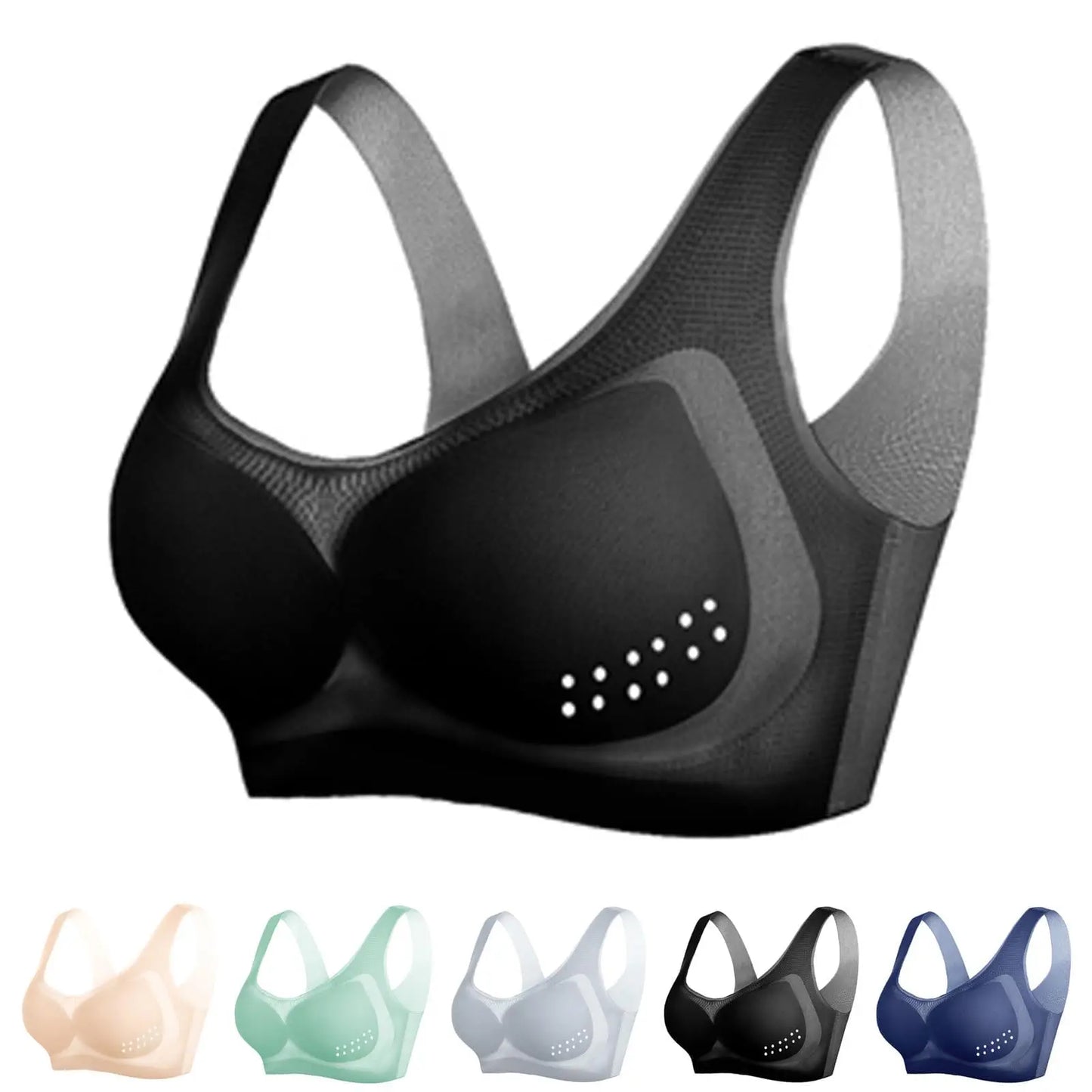 Brassiere sport ice silk seamless sans armatures M-4XL
