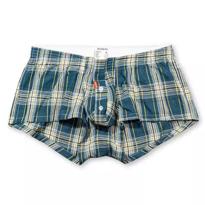 Boxer Coton Carreaux U-Convex - Ample & Respirant M-XL - Nos Petits KIFF