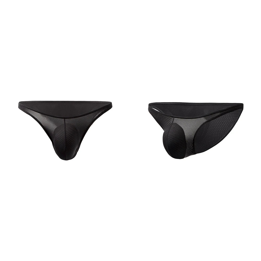 Bikini de bain homme G-string mesh nylon taille basse — M-XL