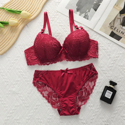 Bra and Panty Set Women's Lace Underwear Sexy Lingerie Set Women's Sexy Hot Lingerie Sets for Women Sexy Female Girl