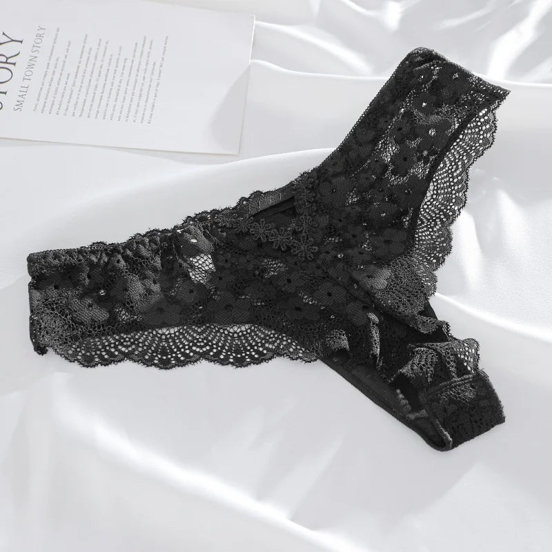Culotte Dentelle G-String Sexy - Taille Basse - Nos Petits KIFF