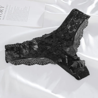 Culotte Dentelle G-String Sexy - Taille Basse - Nos Petits KIFF