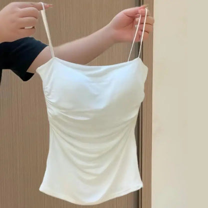 Brassière camisole sans coutures avec coussinet