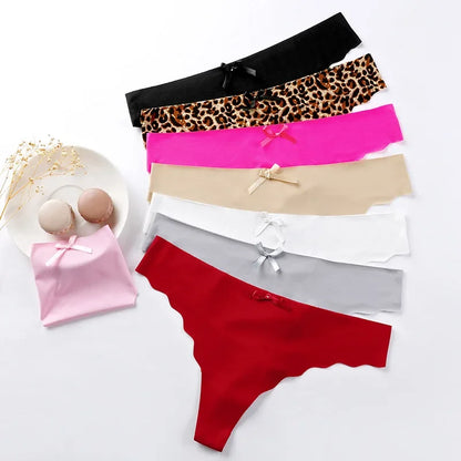 Tanga ice silk seamless V-waist — S-XL