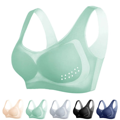 Brassiere sport ice silk seamless sans armatures M-4XL