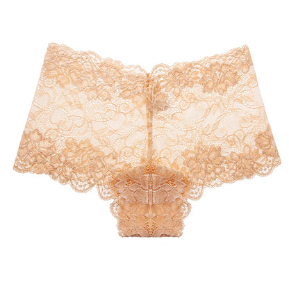 BZEL 3PCS/Set Women's Panties Floral Lace Women's Boxers Sexy Lingerie Femme Hollow Out Charming Boyshorts Fashion Cozy Underpants