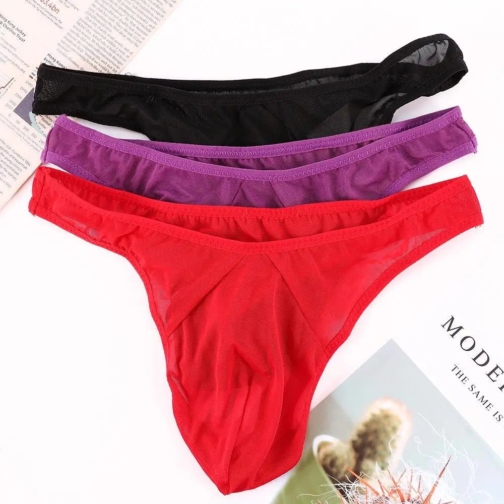 Thong homme résille transparent ultra-fin — Taille basse taille unique