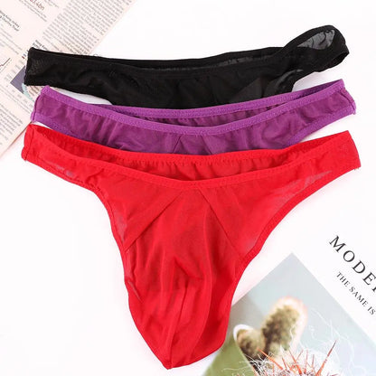 Thong homme résille transparent ultra-fin — Taille basse taille unique