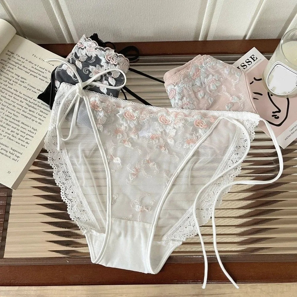 Culotte Florale Transparente Taille Basse - Taille Unique - Nos Petits KIFF