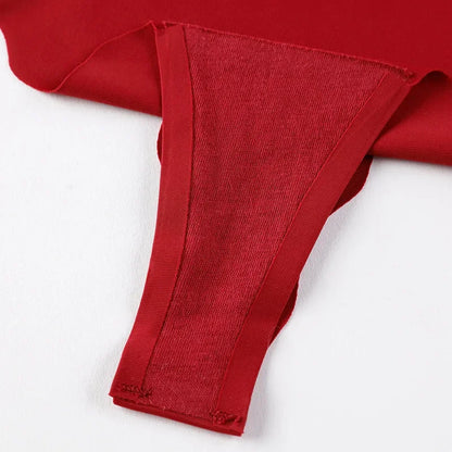 Tanga ice silk seamless V-waist — S-XL