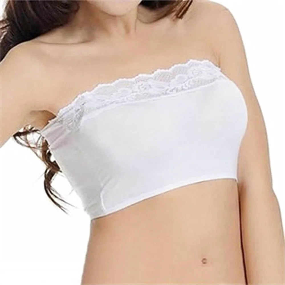 Bandeau tube femme ice silk seamless sans bretelles S-XL