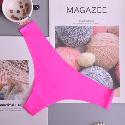 Tanga femme volants invisible — G-string sans coutures sexy lingerie